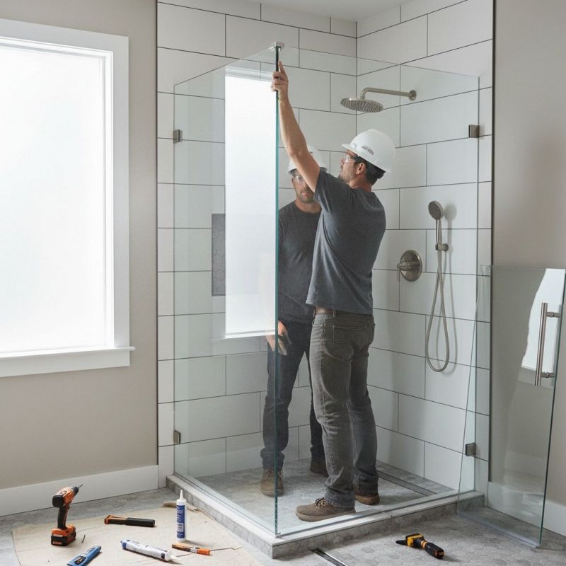 Glass Shower Door Installation in Alpharetta, GA